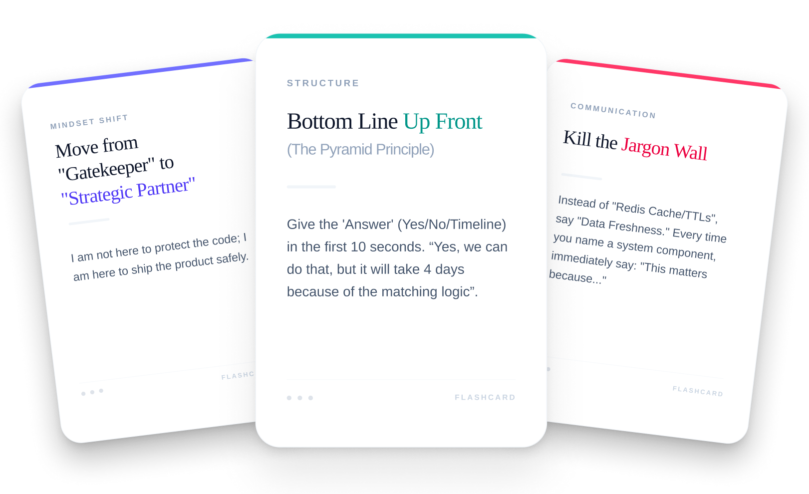 ProLeap Meeting Prep Flashcards in action